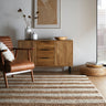 Bondi Cream and Natural Jute Stripe Braided Boucle Rug - Medium 120 x 170 cm (4'x5'6")