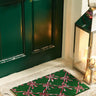 Printed Coir Christmas Theme Festive Bows Door Mat 40x60 cm