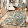 Cashmere 5567 Blue Oriental Traditional Floral Kilim Hallway Runner Rug - Small 80x150 cm (2'6"x5')