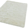 Asiatic London Whisper Silky Shiny High Pile Ivory Shaggy Textured Plush Rug - Small 90x150 cm (3x5')