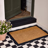 My Printed Coir Border Black Indoor Outdoor Non-Slip Bordered Doormat - 45x75 cm (1'5"x2'5")