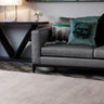 Asiatic London Kuza Stripe Soft Silky Velvety Silver Grey Polypropylene Abstract Textured Distressed Rug - Small 80x150 cm (2'6"x5')