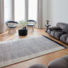Avalon Modern Fringed Wool Hand Woven Flatweave Plain Rug in Monochrome Black - Medium 120x170 cm (4'x5'6")
