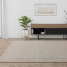 Larson Braided Hand Woven Natural Undyed Wool Border Ivory Rug - Medium 120x170 cm (4'x5'6")