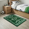 My Nylon Pattern Football Pitch Washable Non-Slip Rug 65x100 cm