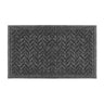 My Eco-Rib Herringbone Grey Doormat 45x75 cm