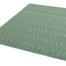 Sloan Hand Woven Flatweave Geometric Ethnic Rug or Runner in Green - Small 100x150 cm (3'4"x4'11")