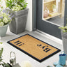 My Printed Coir Hi Bye Indoor Outdoor Non-Slip Bordered Doormat 45x75