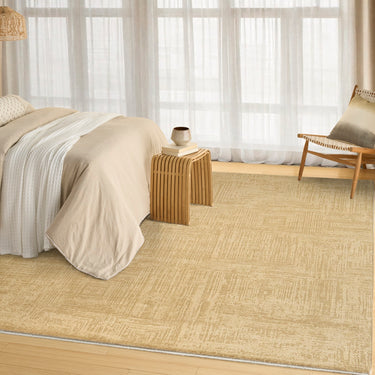 DKNY Madison Square DK014 Shimmer MSQ01 Taupe Abstract Textured Modern Rug - 160 x 229 cm (5'3"x7'6")