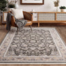 Royality ROY105 Dark Grey Traditional Medallion Persian-Style Rug - 120 x 180 cm (3'11"x5'11")