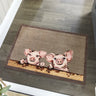 My Mat Nylon Indoor Pattern My Piglets Washable Non-Slip Entrance Rug in 50 x 75 cm