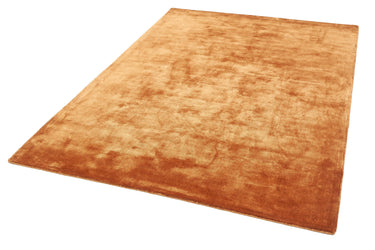 Chrome Hand Made Rug Modern Plain Viscose Silky Shiny Luxurious Copper Rug 170 x 240 cm - Large 170x240 cm (7'x8')