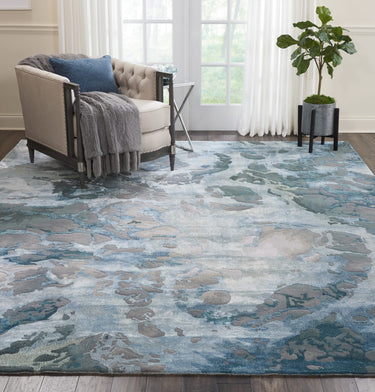 Prismatic Luxury Silky PRS14 Grey Slate By Wool Viscose Modern Rug - Medium 114x175 cm (4'x5'9'')