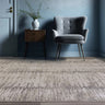 Anders AN14 Charm Linear Shimmer Grey Natural Abstract Textured Boho Rug - Medium 120x160 cm (4'x5'4")