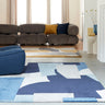Asiatic London Romy Element Hand-Tufted Blue Wool Modern Soft Rug - Medium 120x170 cm (4'x5'6")