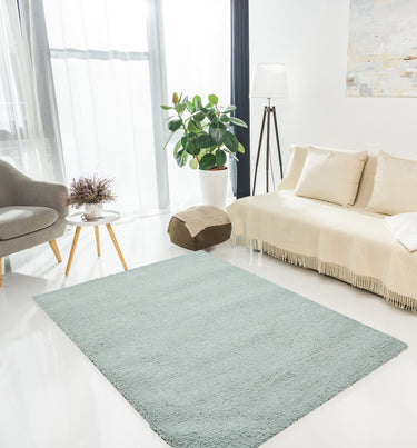 URCO Super Comfy Blue Shaggy Plush Soft Rug - Medium 120x160 cm (4'x5'4")