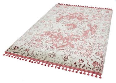 Classic Silky Flatweave Shiny Shimmer Soft Fringed Viscose Cotton Traditional Vintage Rug - Medium 133x190 cm (4'4"x6'3")