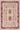 Orient 2520 Bordered Cream Red Polypropylene Traditional Floral Textured Rug 80x150 cm