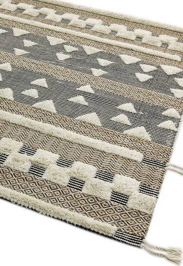 Paloma Casablanca PA04 Hand Woven Kelims Moroccan Tribal Beige/Natural Rug in X-Large 200 x 290 cm - X-Large 200x290 cm (6'7"x9'6")
