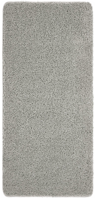 Dip and Drip Buddy Grey Washable Non-Slip Polypropylene Shaggy Bath Mat - Runner 67x120 cm