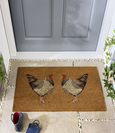 My Printed Coir Chickens Doormat 45x75 cm