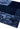 Asiatic London Tate Blocks Navy Blue Hand-Carved Wool Viscose Geometric Rug