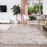 Seville Ribera Short Pile Touch Silky Beige Natural Abstract Modern Soft Rug - Medium 120x180 cm (4'x6')