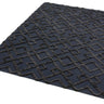 Dixon Rug Hand Woven Viscose Wool Diamond Trellis Luxury Wool Rug in Black - Medium 120x170 cm (4'x5'6")