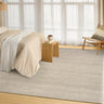 Pebble Ivory Grey By Hand-Woven Wool Flatweave Rug - 160 x 221 cm (5'3"x7'3")