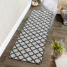My Stain Resistant Tile Charcoal Washable Non-Slip Polypropylene Moroccan Doormat - Runner 67x200 cm (2'2"x6'7")