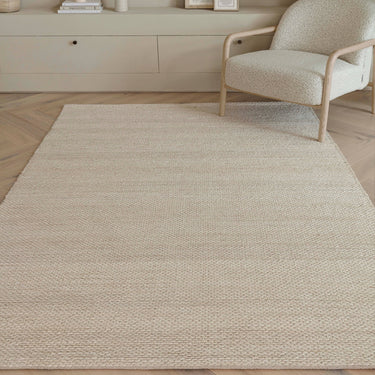 Simplicity Blonde Natural Weaves Jute Hand Woven Beige Rug - Medium 120x170 cm (4'x5'6")