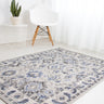 Ultimate Rug Balletto 13NA Living Bedroom Grey Blue Polypropylene Traditional Abstract Rug - Blue - Small 80x150 cm (2'6"x5')