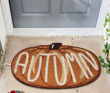My Printed Coir Shaped Autumn Pumpkin Non-Slip Doormat 40x60 cm