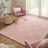 Consept Looms Maze MAZ103 Dusty Pink By Concept Geometric Textured Modern Rug - Small 80x150 cm (2'6"x5')