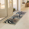 My Mat Studio Collection Botanic Hallway Entryway Runner Rug in Grey Blue 65 x 230 cm