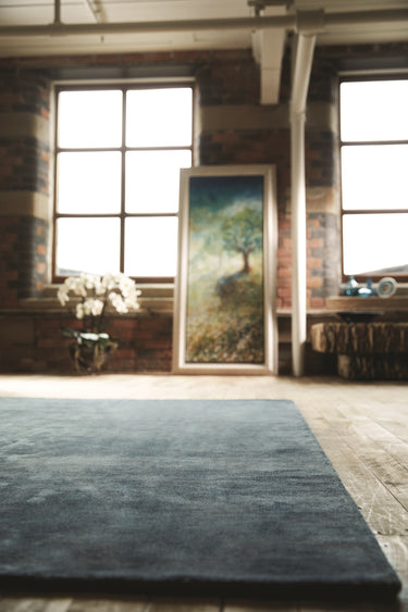 Luxury Karma Silky Aegean Hand-Loomed Viscose Textured Rug - Small 80x150 cm (2'6"x5')