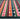 My Mat Nylon Indoor Pattern Carnival Stripe Multi Colours Washable Non-Slip Entrance Rug