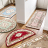 Origins Aubusson Shensi Traditional Wool Round, Hallway, Halfmoon Rug in Beige