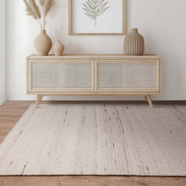 Birkdale Hand Woven Wool Blend Boucle Texture Reversible Rug in Ivory - Medium 120x170 cm (4'x5'6")
