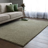 Asiatic London Super Snug Sage Green Washable Shaggy Textured Rug - Small 80 x 150 cm (2'6"x5')