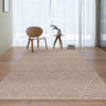 Noah Bohomian Moroccan Berber Abstract Wool Rug in Natural Beige - Medium 120x170 cm (4'x5'6")