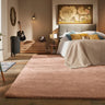 Rug Guru Coral Pink By Origins Wool Viscose Modern Rug - Large 160x230 cm (5'3"x7'7")
