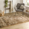 Origins Frame Tufted Silky Thick Latte Brown Shaggy Bordered Modern Rug - Medium 120x170 cm (4'x5'6")