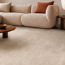 Rowan Oyster Hand-Woven Soft Silky Striped Rug - X-Large 200 x 290 cm (6'7"x9'6")