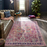 Origins Granada Traditional Bordered Rug & Hallway Runner in Ruby - Small 80x150 cm (2'6"x5')