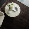 Chrome Hand Made Rug Modern Plain Viscose Silky Shiny Luxurious Charcoal Grey Rug
