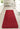 Origins My Red Washable Non-Slip Polypropylene Shaggy Rug