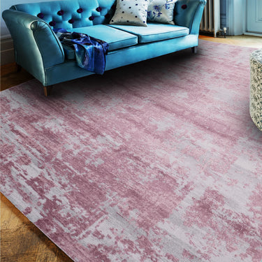 Asiatic London Astral AS05 Heather Shiny Acrylic Purple Cotton Abstract Textured Hallway Runner Rug - Small 80x150 cm (2'6"x5')