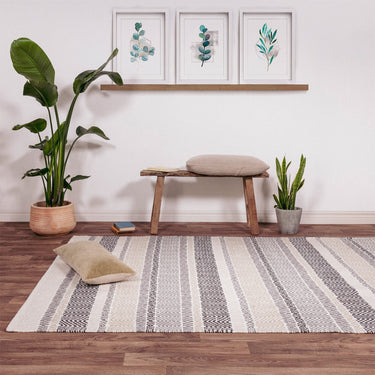 Asiatic London Boardwalk Flatweave Multicolour Indoor Outdoor Reversible Hand-Woven Geometric Rug - Large 160x230 cm (5'3"x7'7")