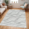 Cloudy Ivory and Dark Grey Plush Shaggy Rug - Medium 140 x 200 cm (4'7"x6'7")